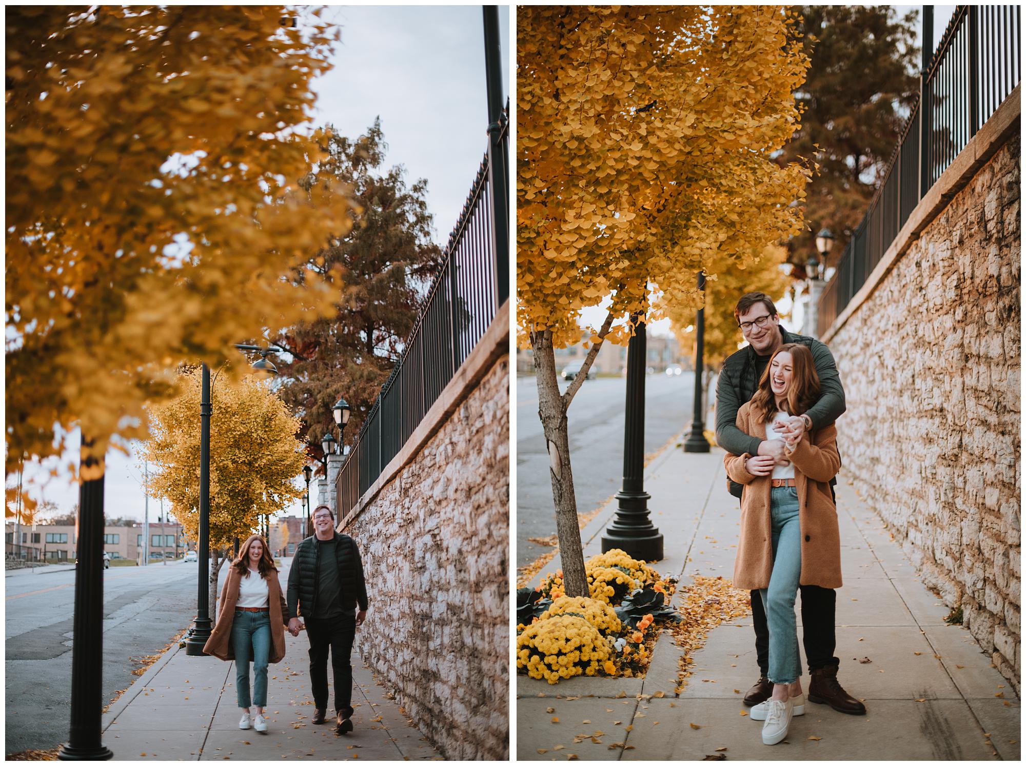 KC crossroads engagement session