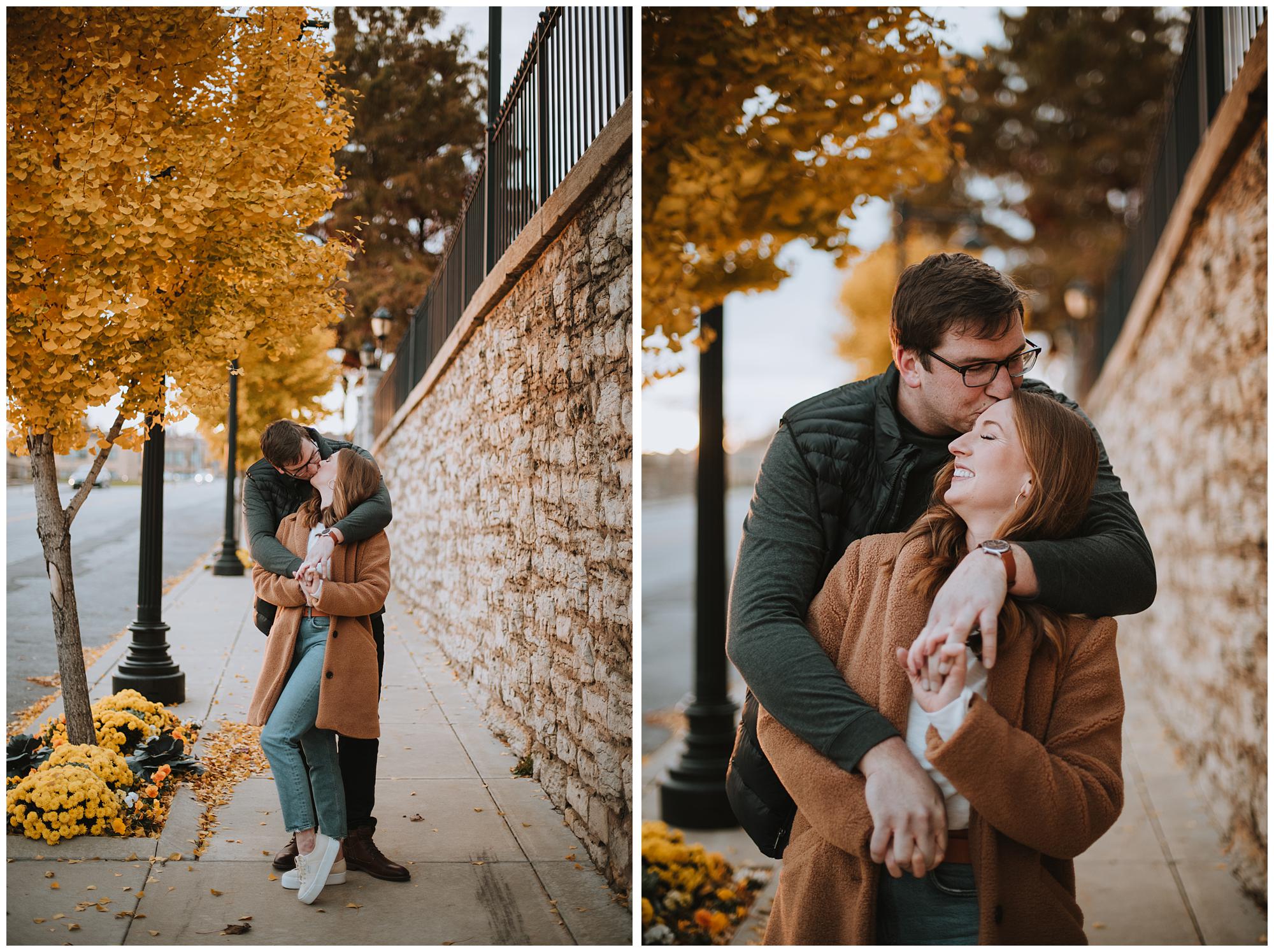 KC crossroads engagement session