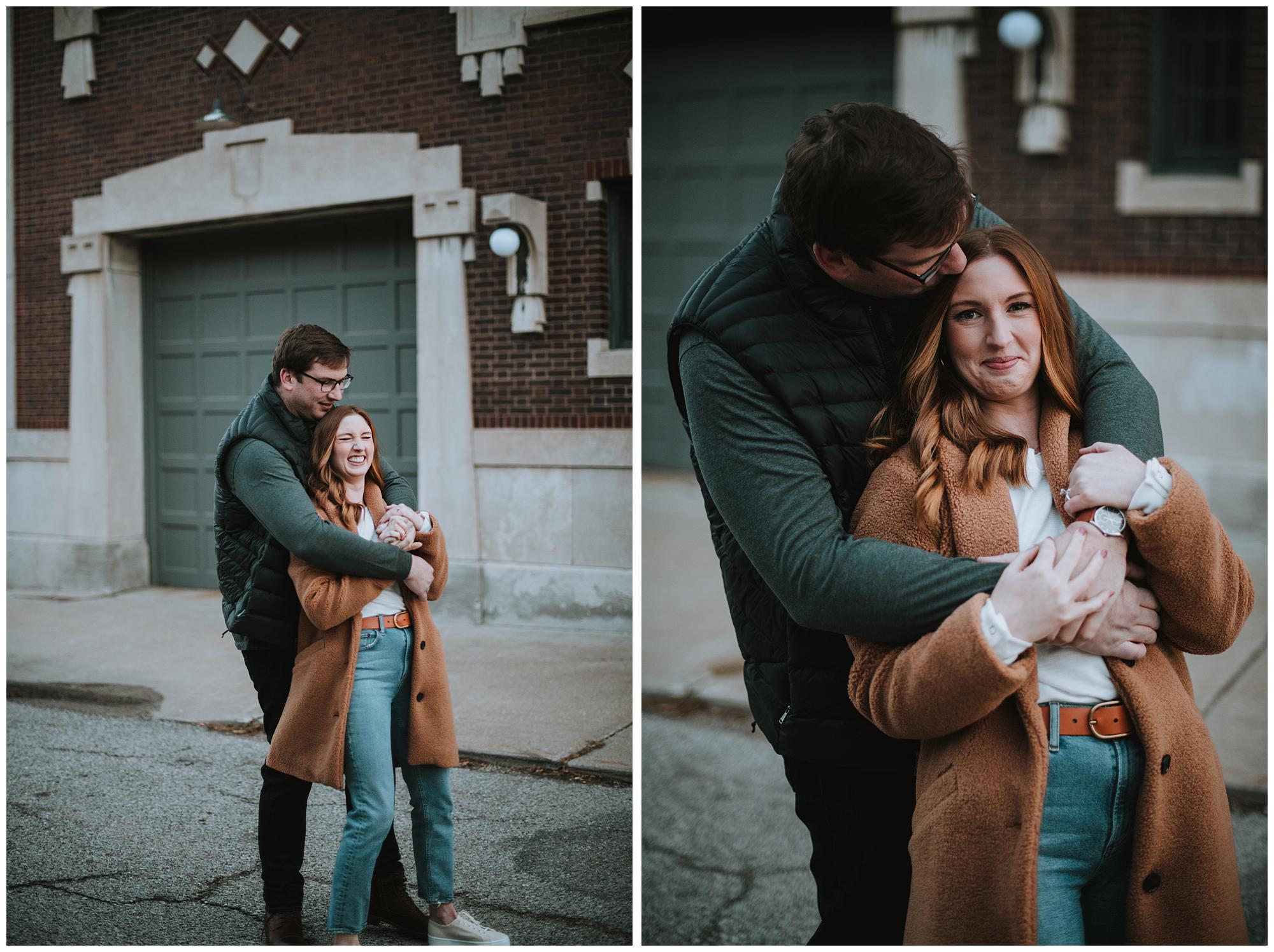 KC crossroads engagement session