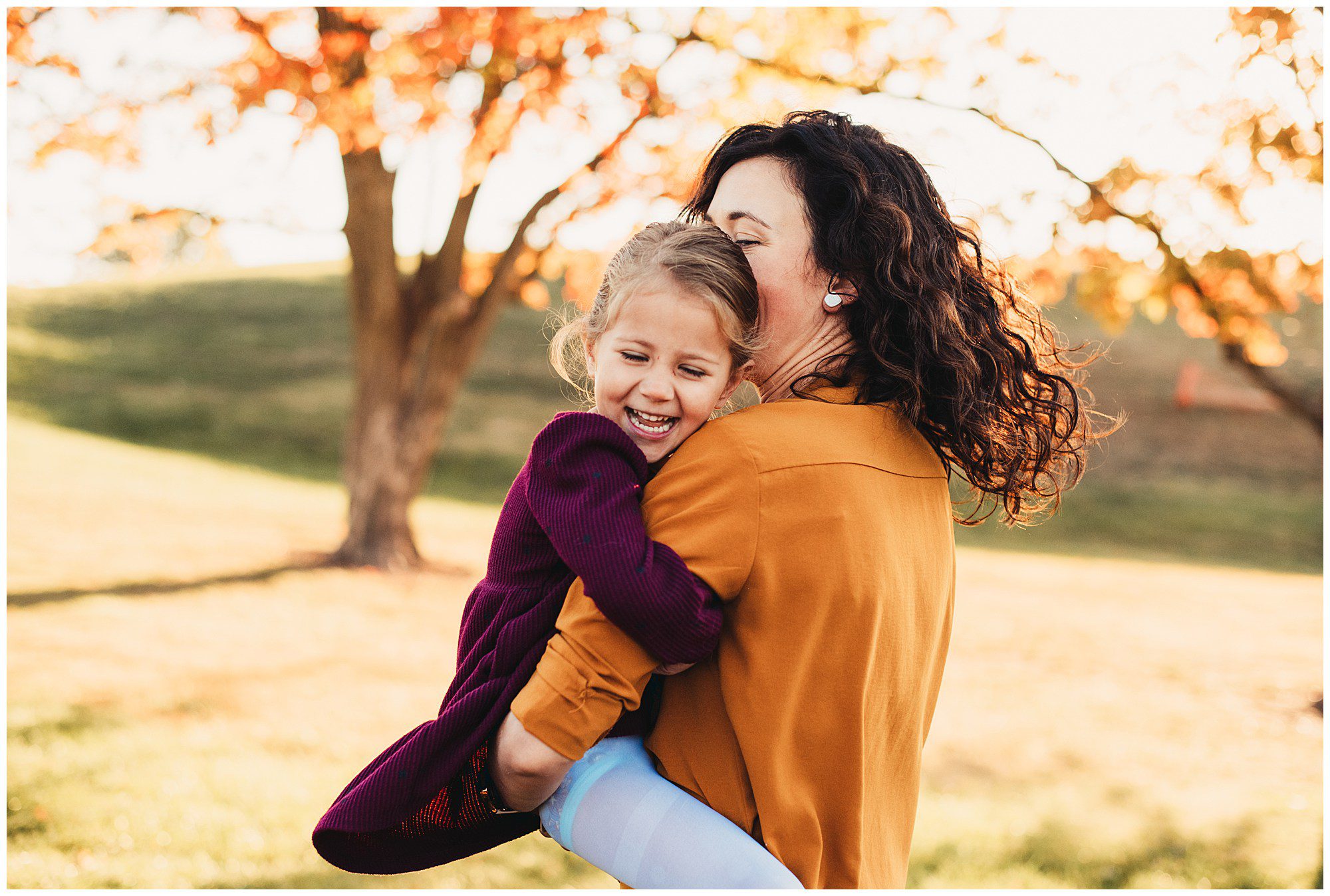 Family portrait session with 3 young kids at the Meadowbrook Park in Prairie Village kansas 