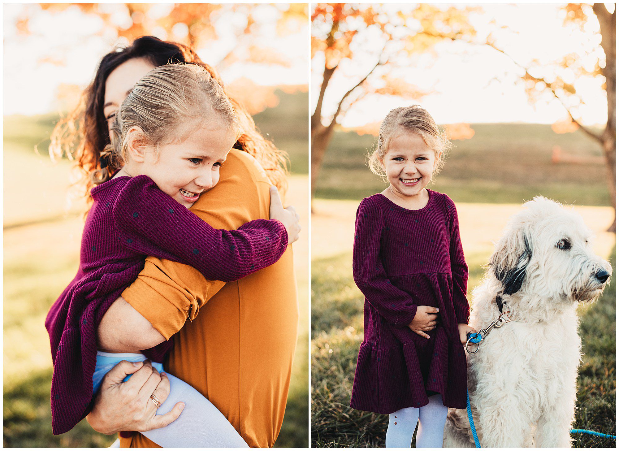 Family portrait session with 3 young kids at the Meadowbrook Park in Prairie Village kansas 