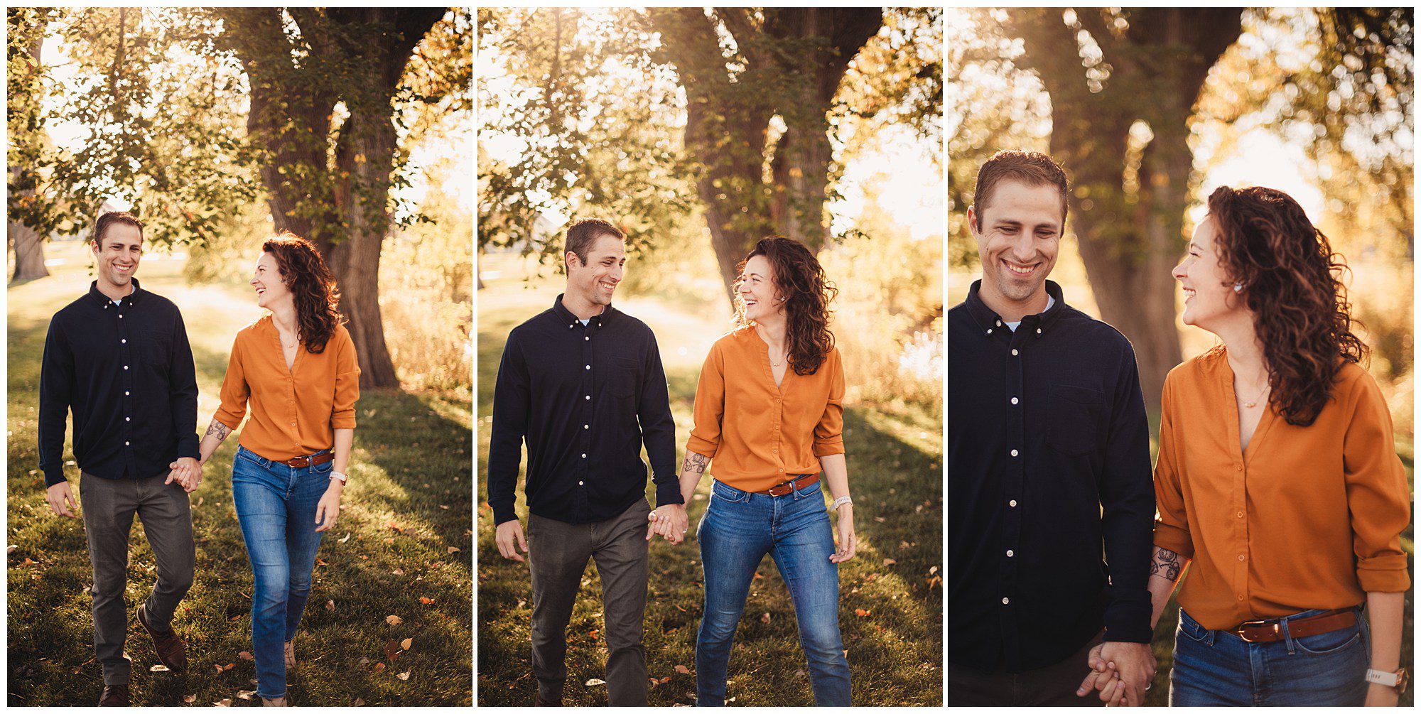Documentary style family photography session at Meadowbrook Park in Kansas, capturing relationships and connections with each other.