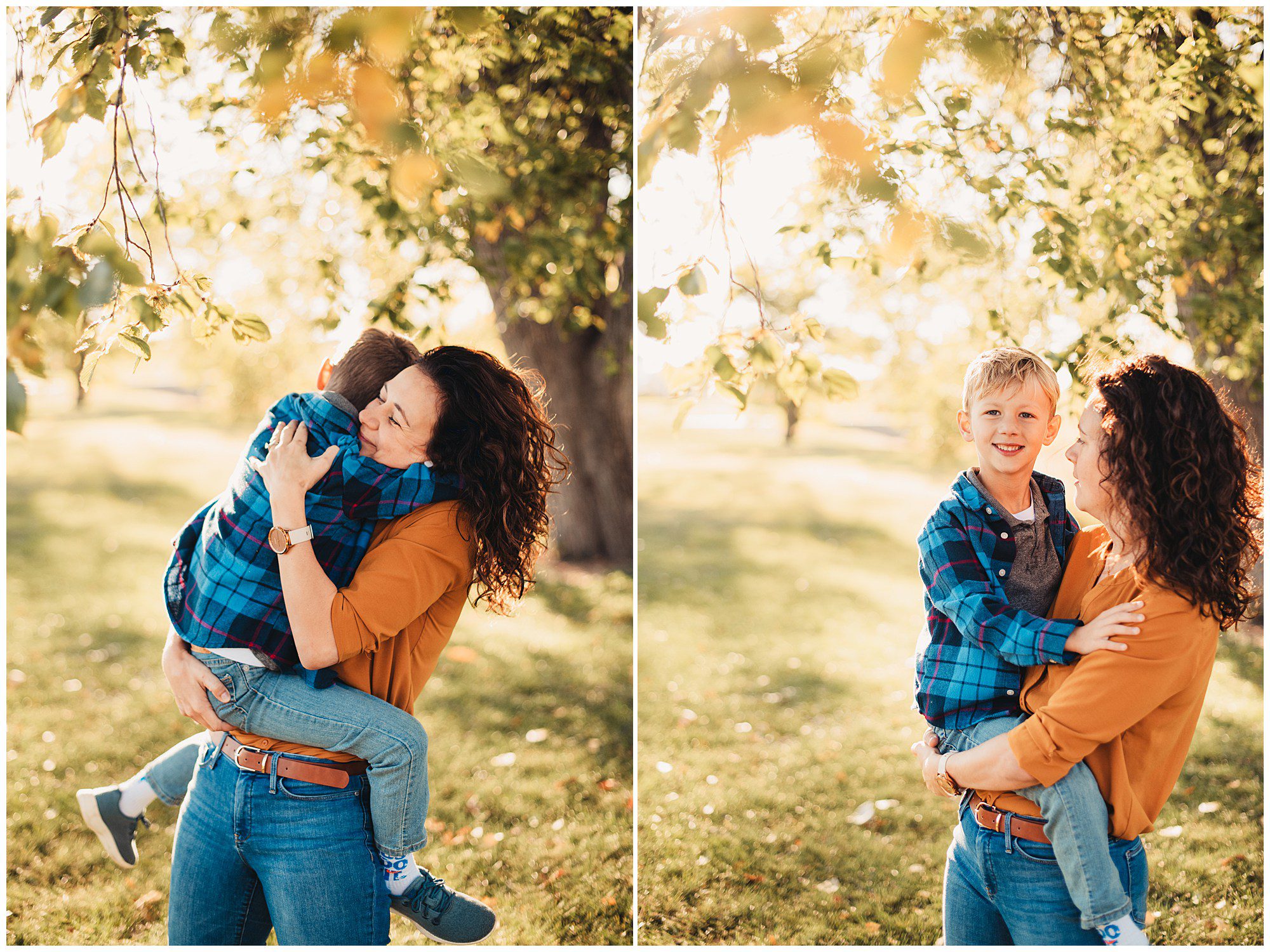 Documentary style family photography session at Meadowbrook Park in Kansas, capturing relationships and connections with each other.