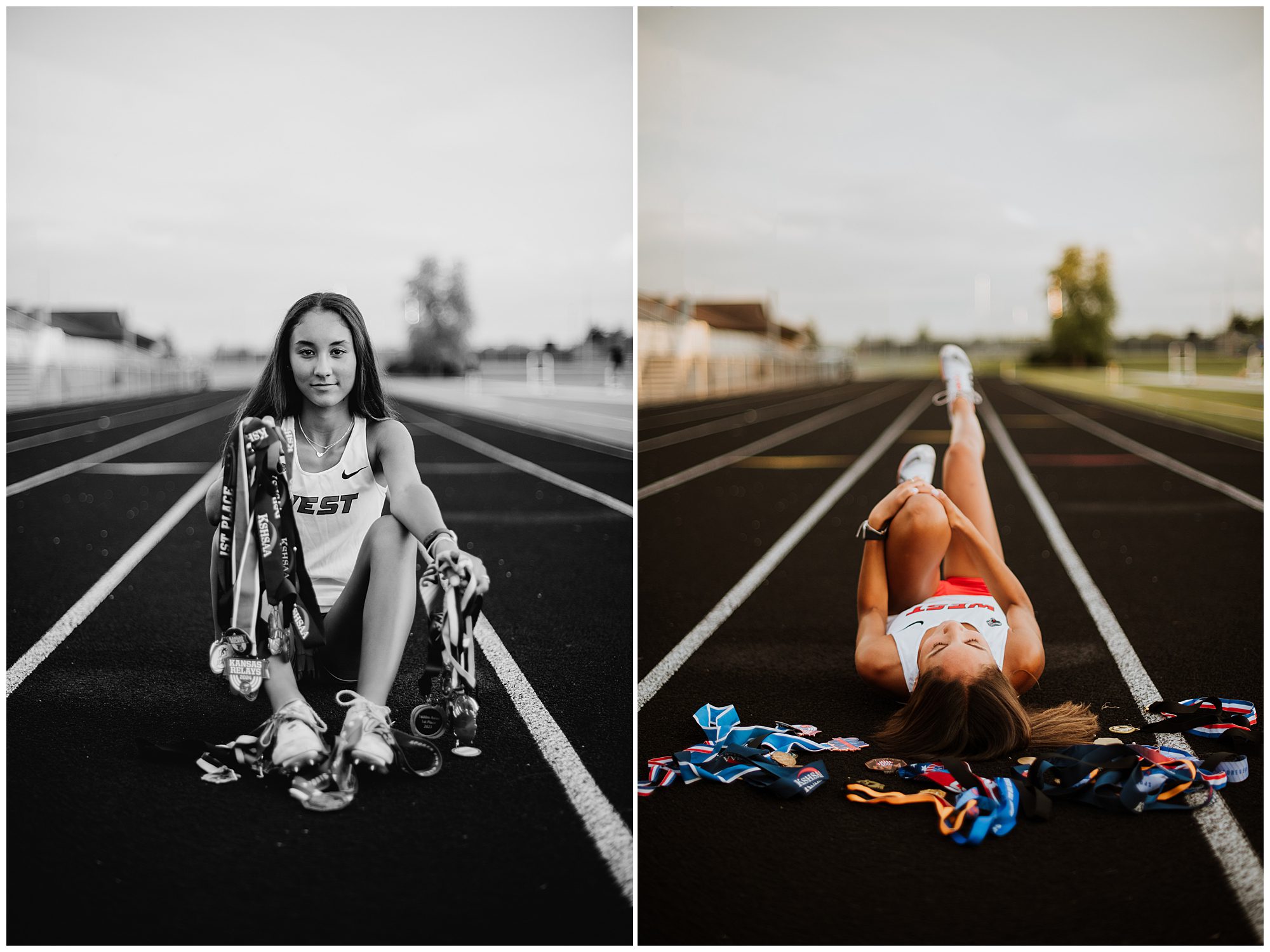Track and field medals