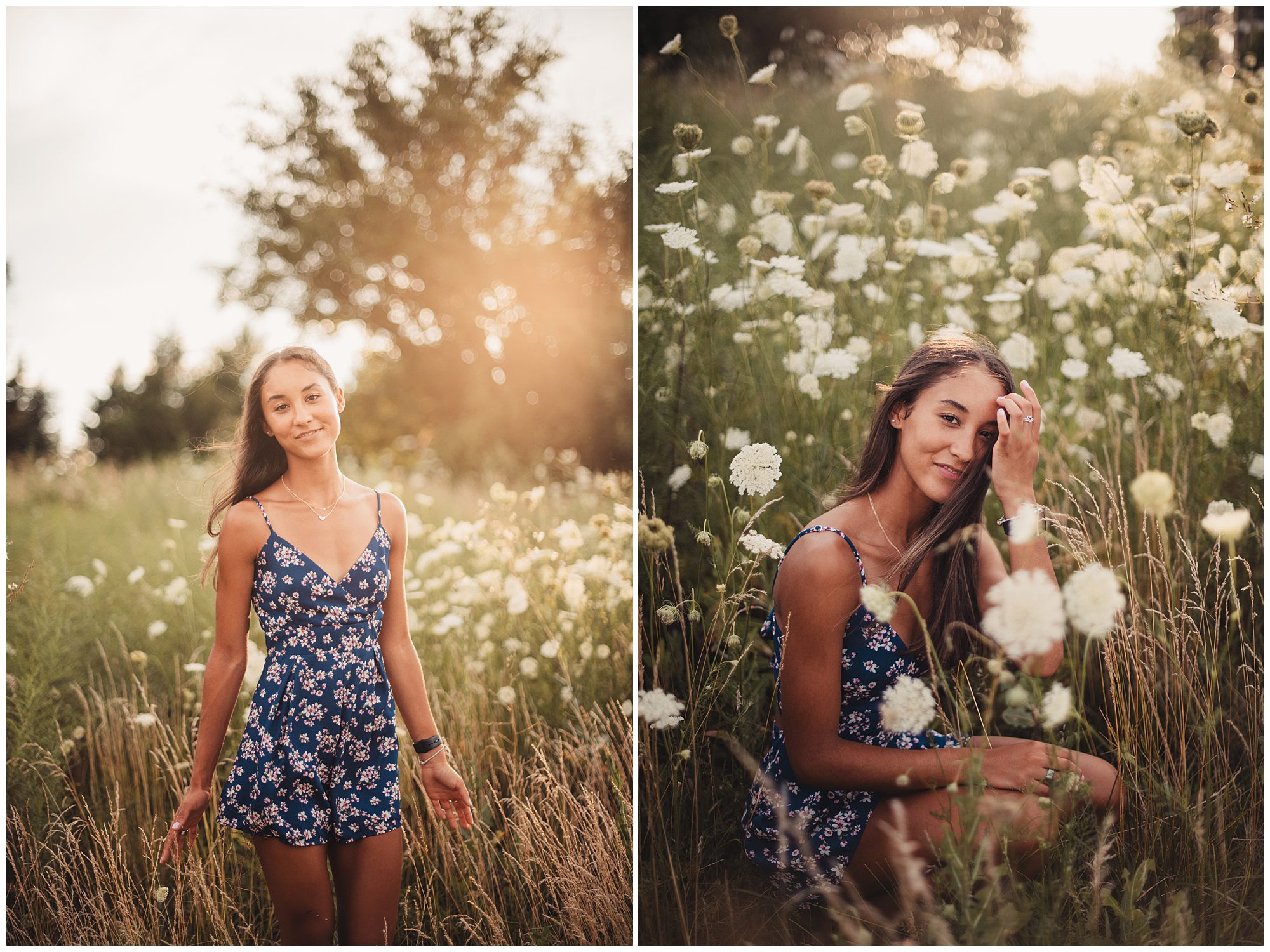 Senior pictures in the Kansas Sunflowers