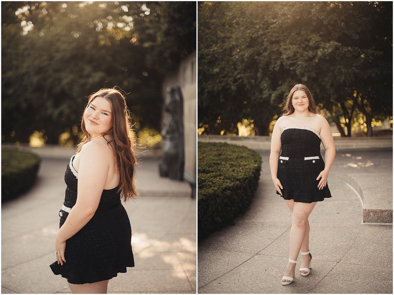 KC senior session at The Nelson Atkins Museum of Art