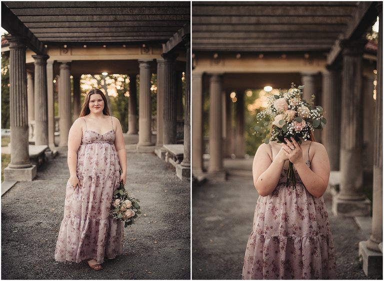 Kansas City Colonnade senior session with roses