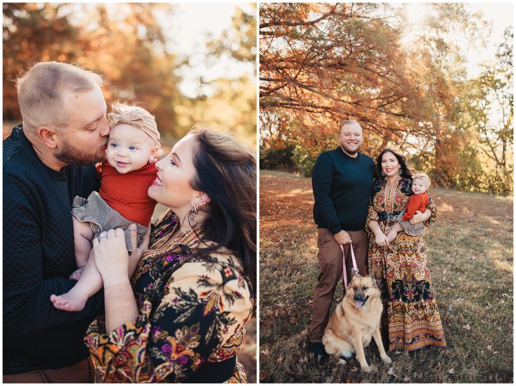 Fall family photos at Shawnee Mission Park
