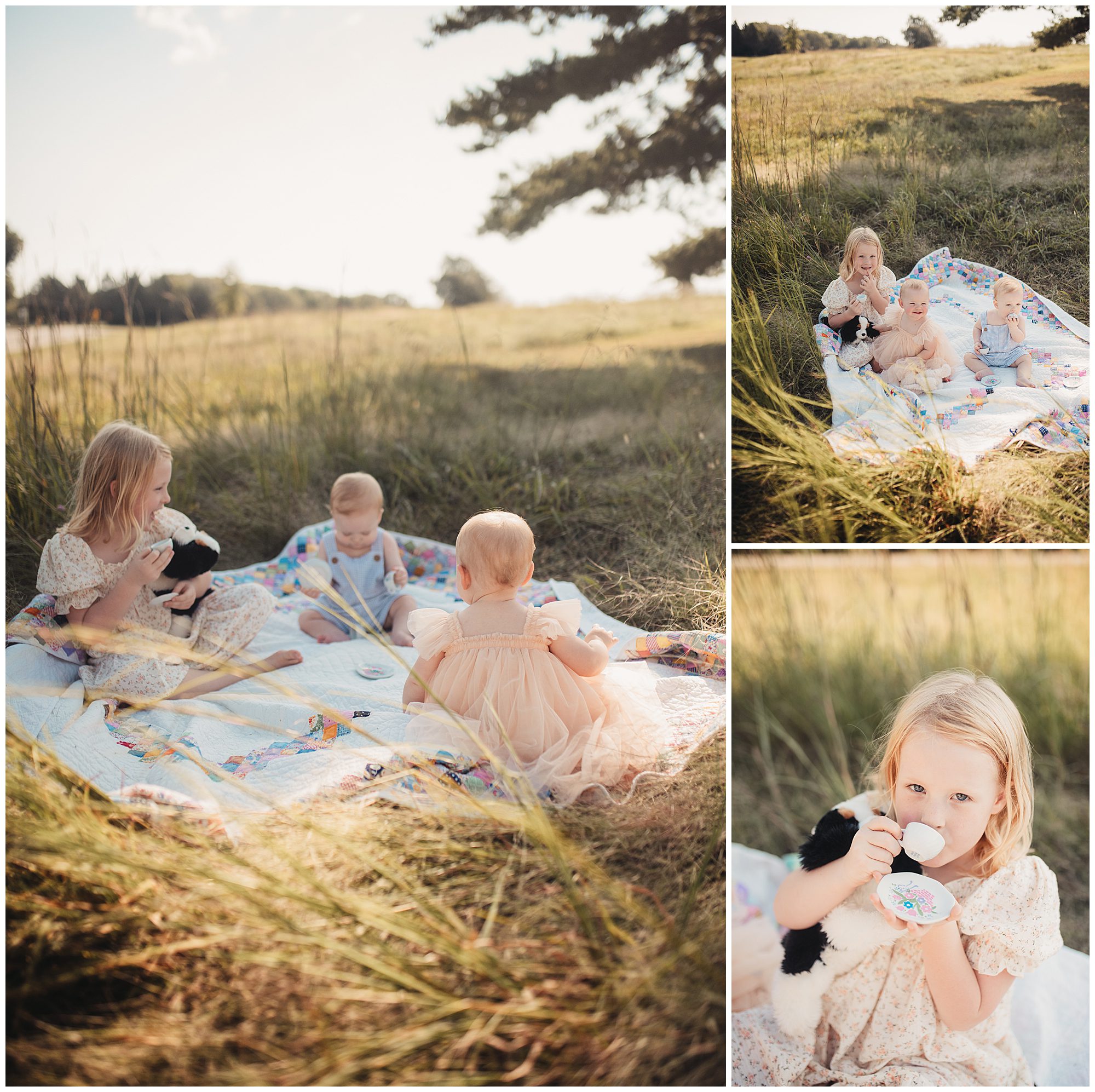 young kids enjoy a tea party at Shawnee Mission Park